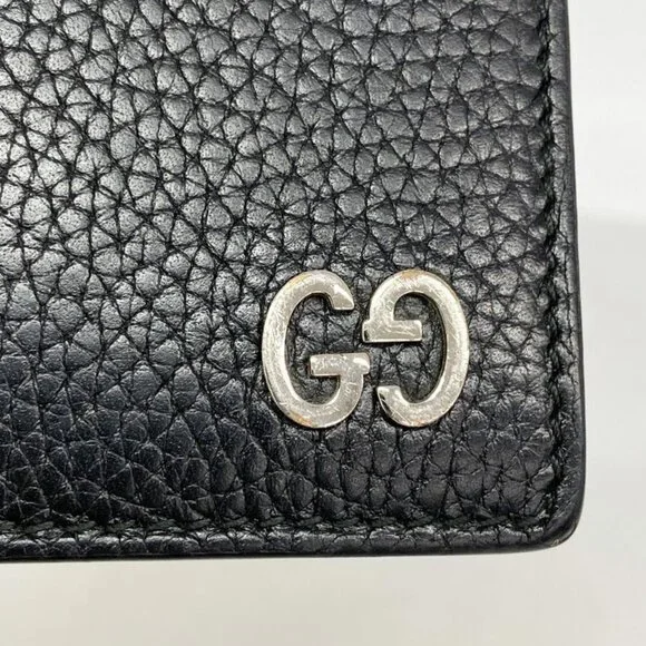 Gucci Wallet Leather Black Silver - Picture 7 of 8